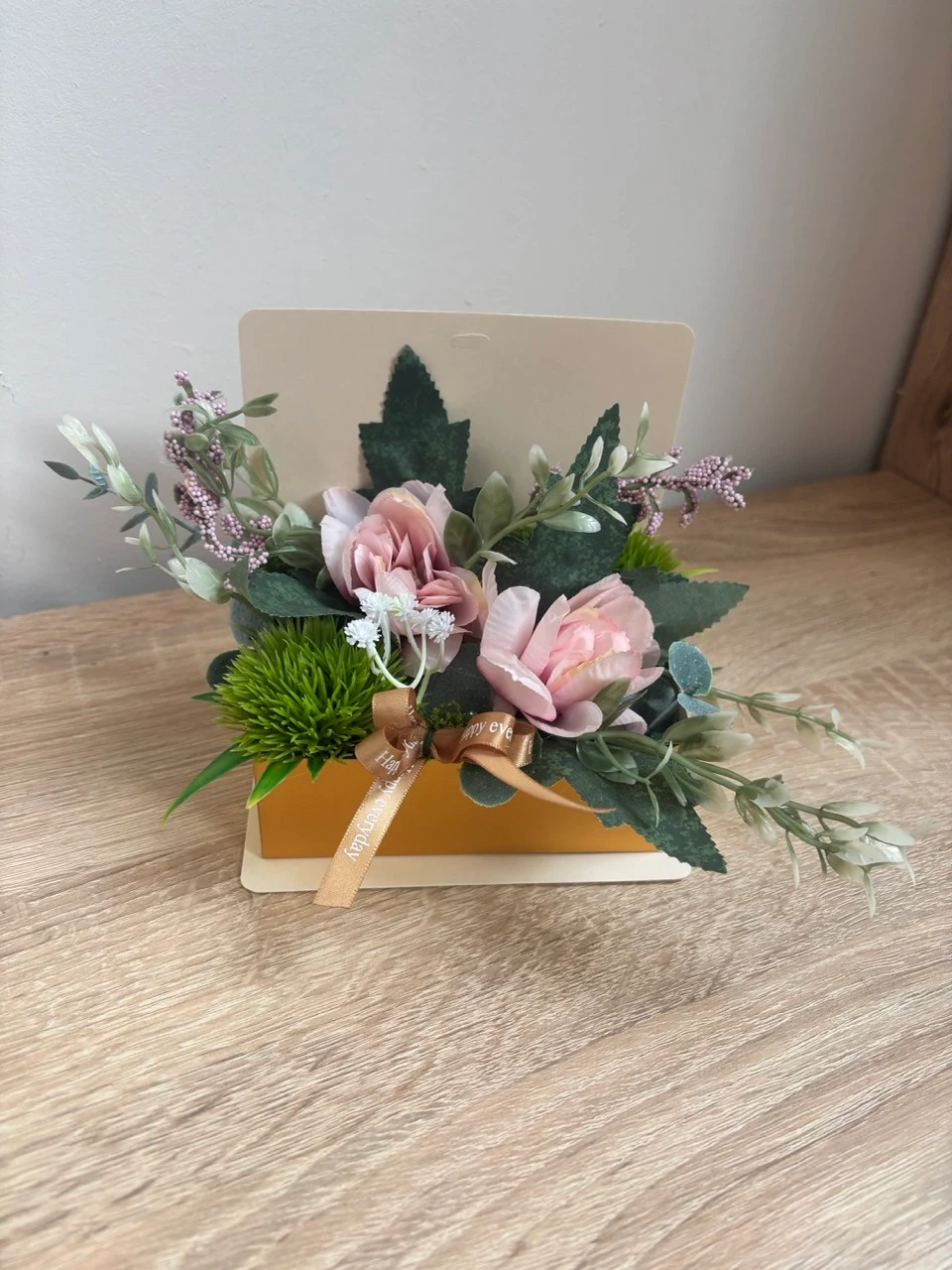 Rózsaszín Adventi koszorú 30cm széles